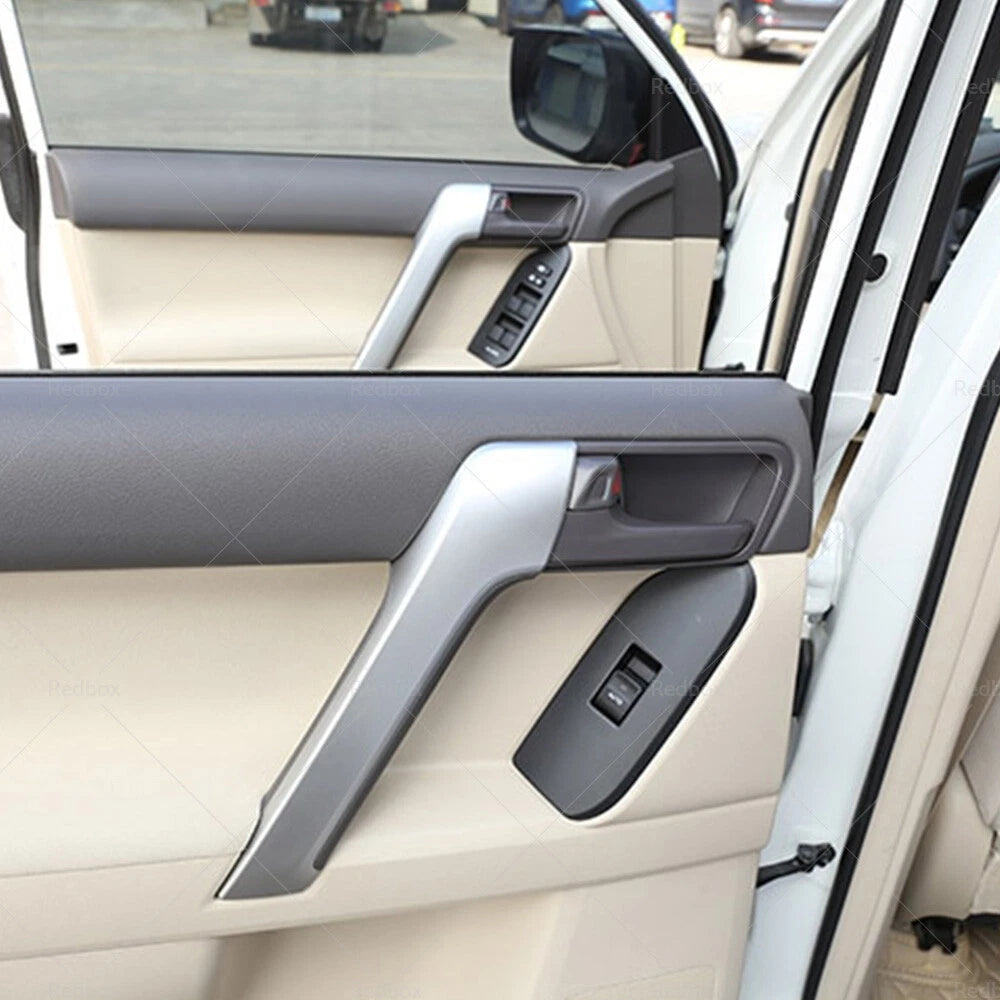4PCS Matte Front Door Armrest Covers for Land Cruiser Prado (2009-2023)