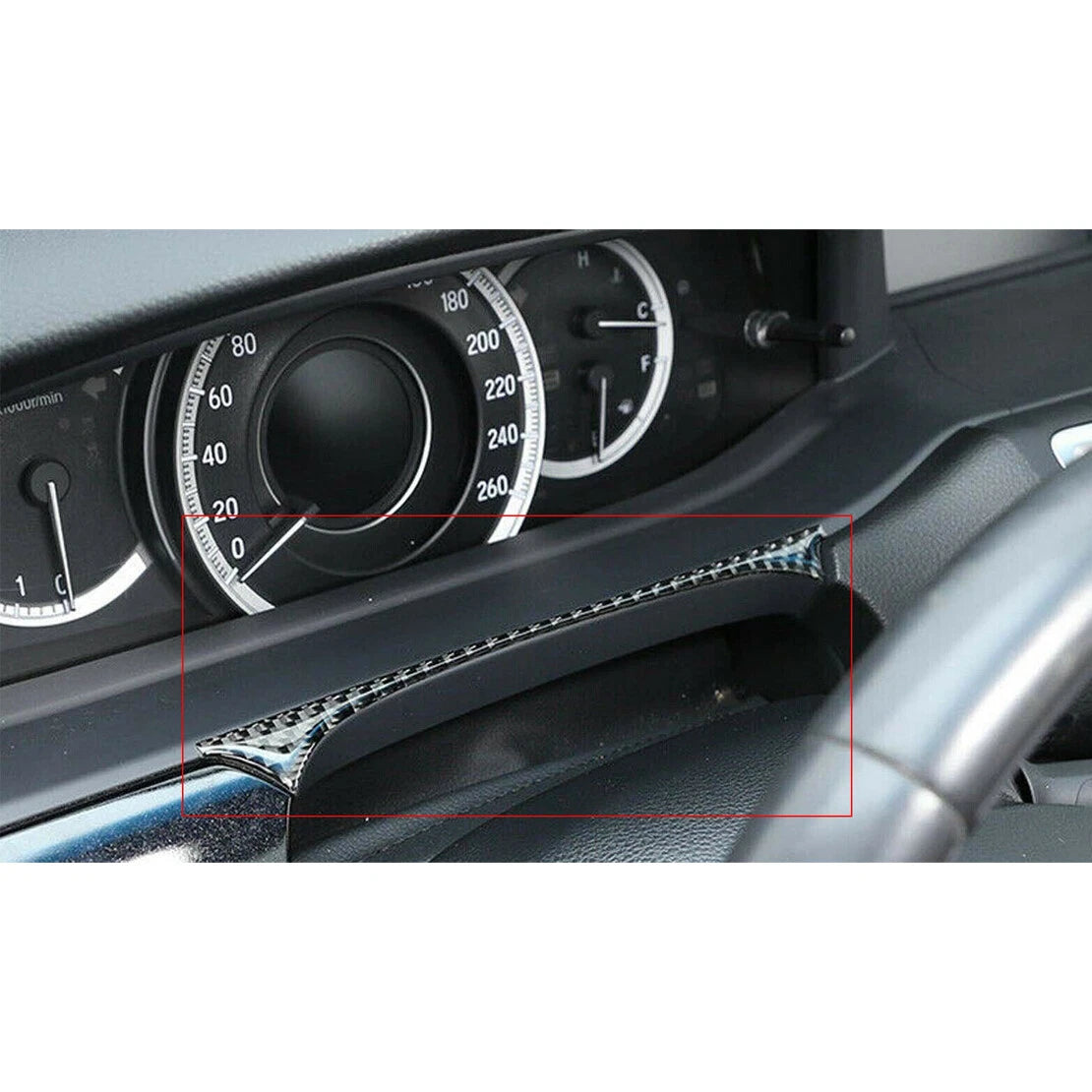 Carbon Fiber Instrument Decor Trim Cover for Honda Accord (2013-2017)