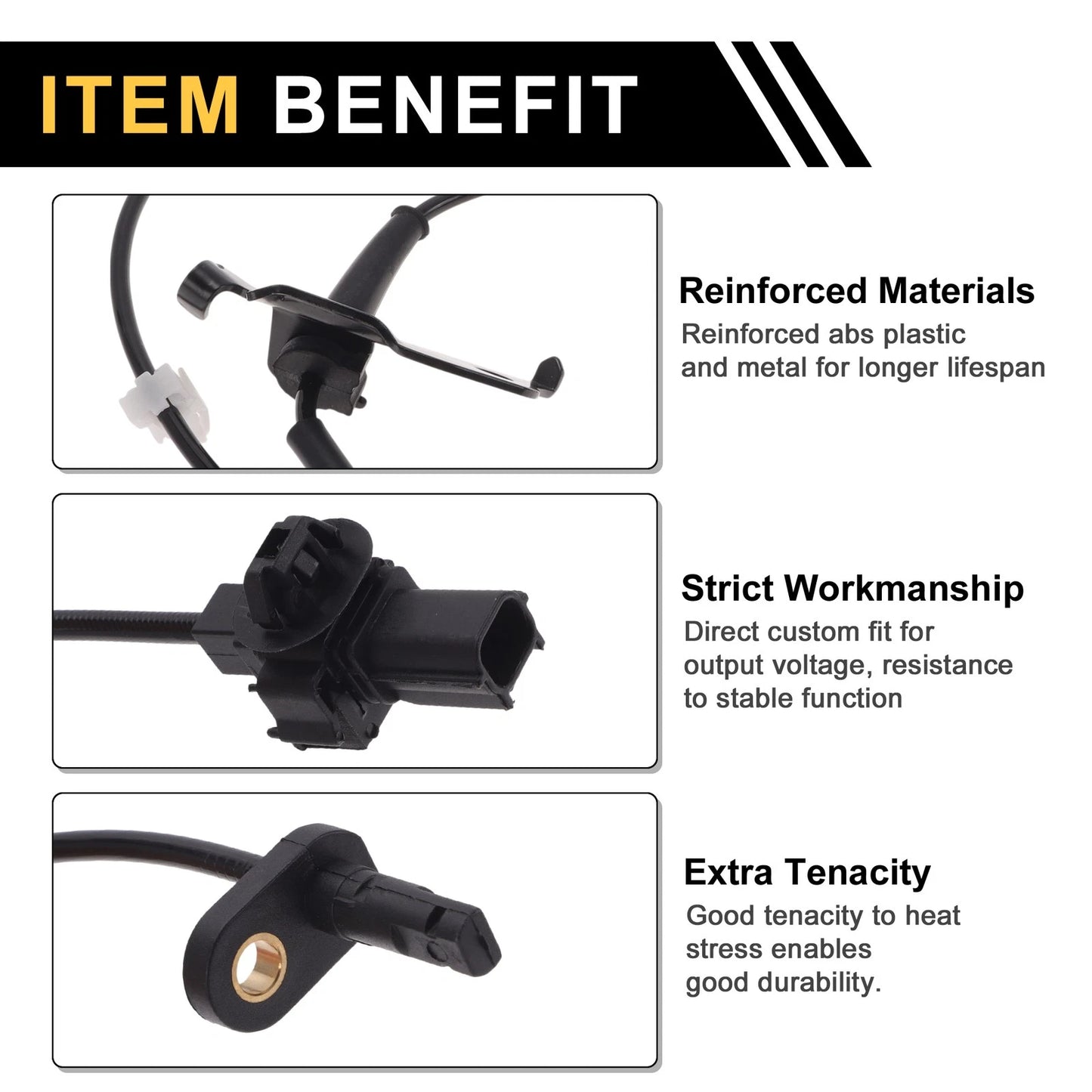 ABS Wheel Speed Sensor for Honda Jade (2015-2020) - 1 x Front Left Sensor