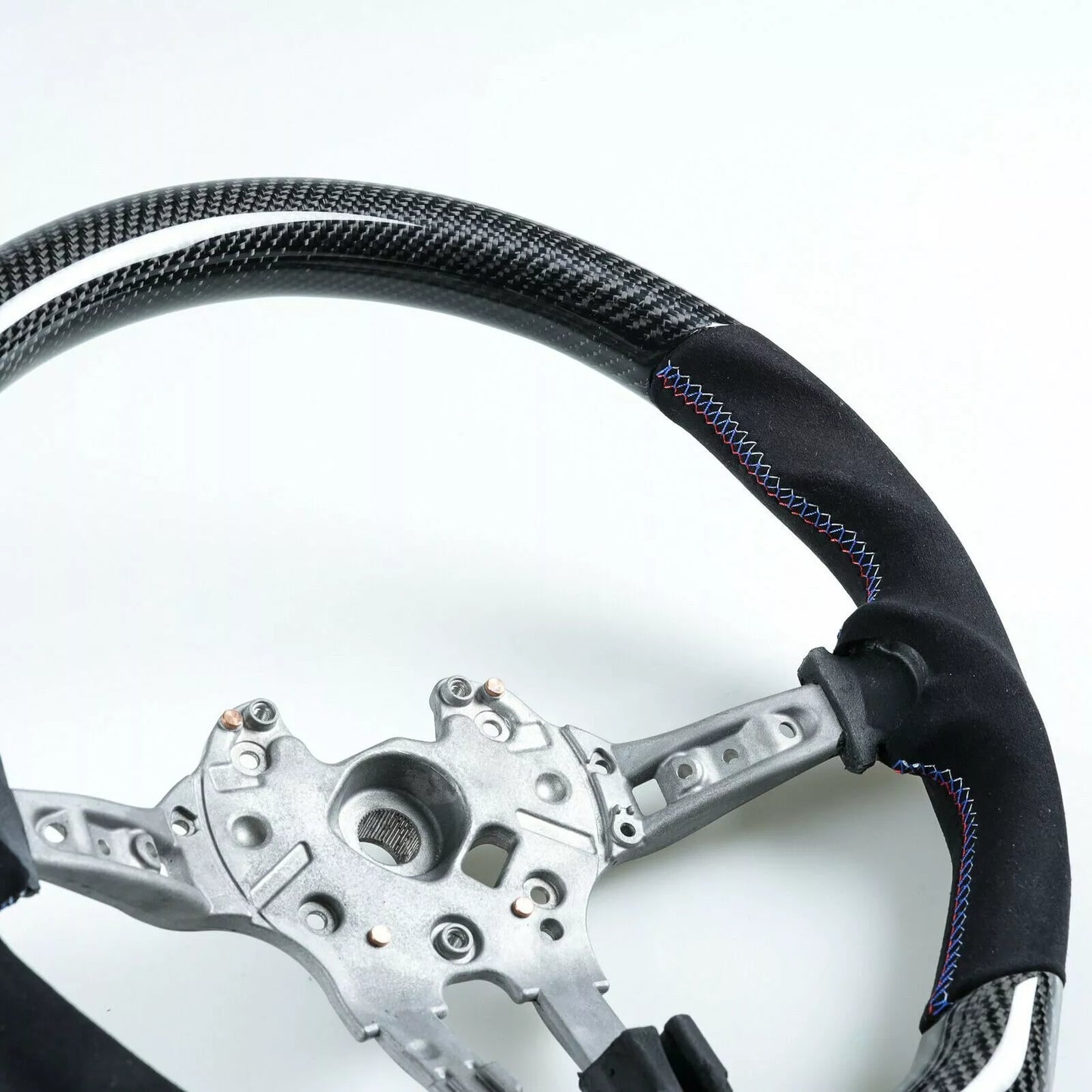 Steering Wheel Cover for BMW F80 M3/F82 M4 (2014-2023) - Carbon Suede, 3 Colors