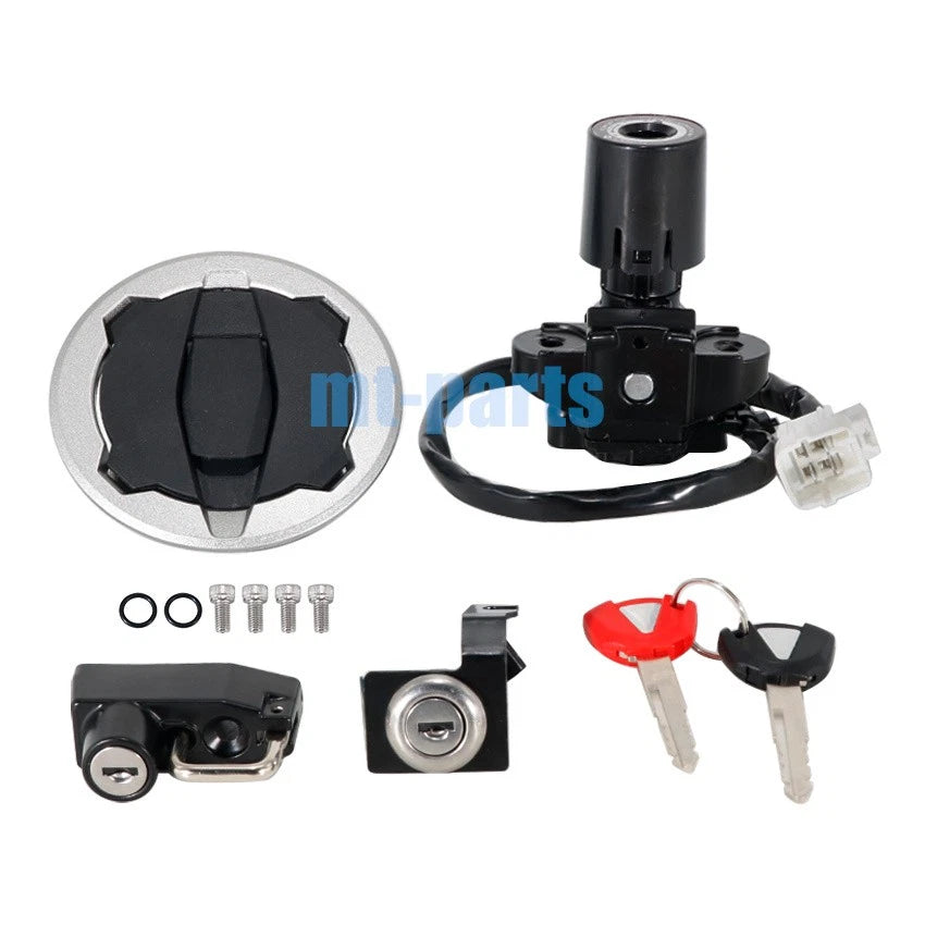 Ignition Switch Key Gas Cap Lock Set for Kawasaki Ninja EX500 (2024-2025)