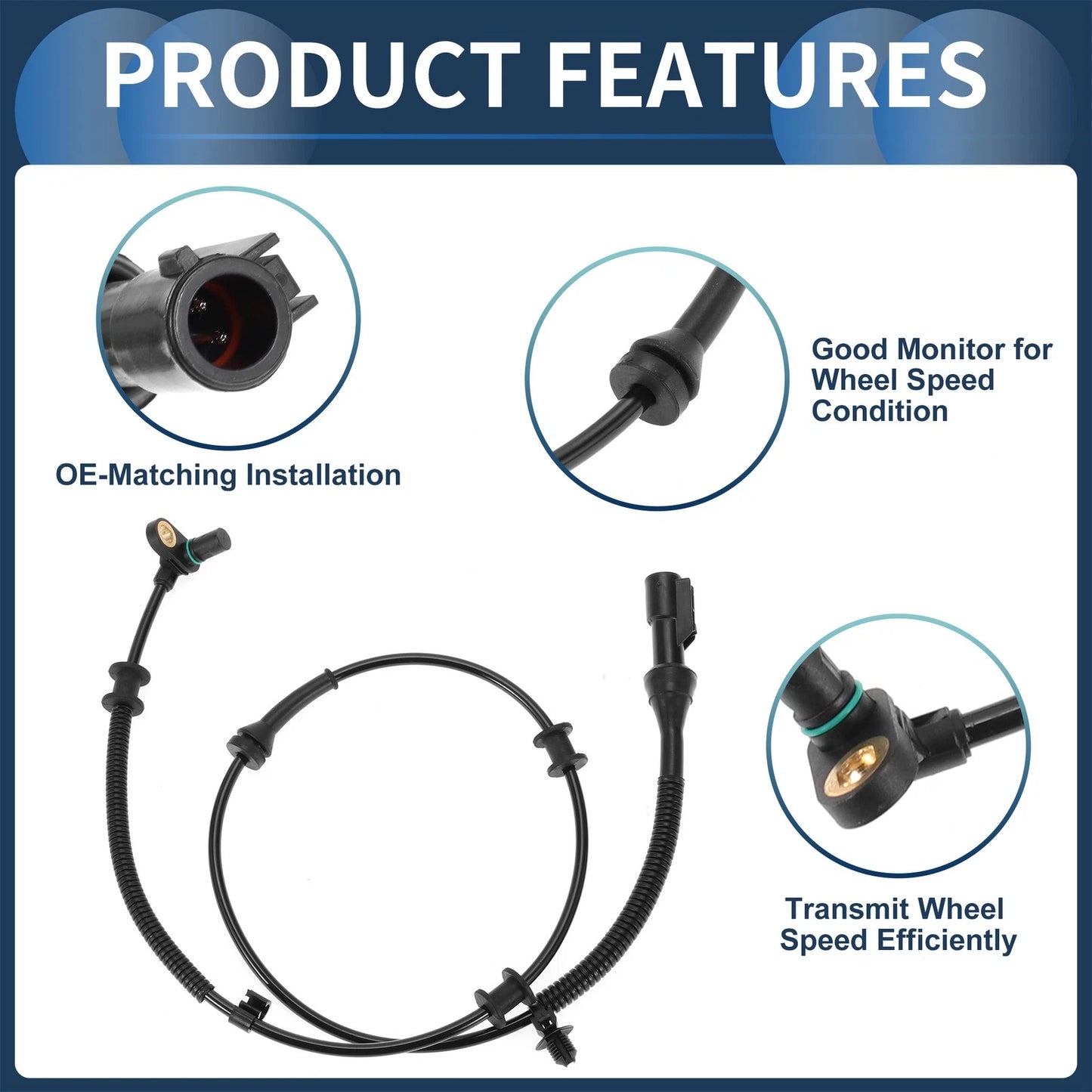 ABS Wheel Speed Sensor for Ford F-150 2004-2005 Front