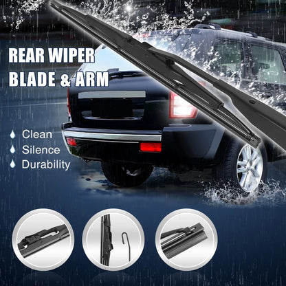 Rear Windshield Wiper Blade Arm Set 11 Inch for Jeep Patriot (2007-2016)
