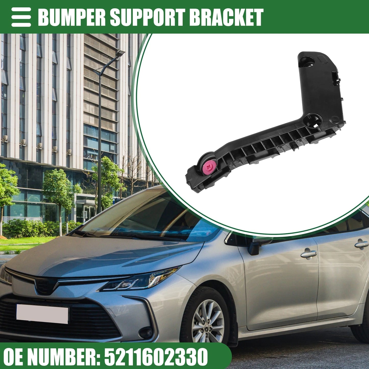 Front Left Bumper Support Bracket for Toyota Corolla (2017-2019)