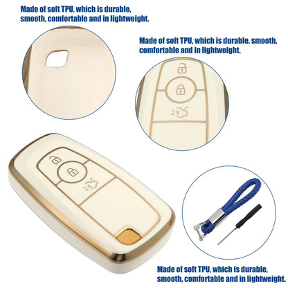 TPU 3 Button Keyless Entry Remote Cover for Ford Bronco (2021-2023)