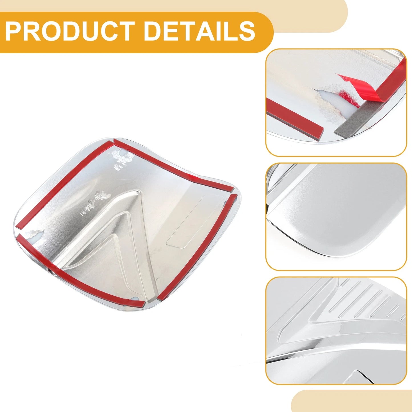 Fuel Tank Door Cap for Mitsubishi Eclipse (2018-2025) Chrome Silver Tone