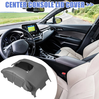 Center Console Armrest Box Cover Black Gray Chevy Silverado (2014-2018)