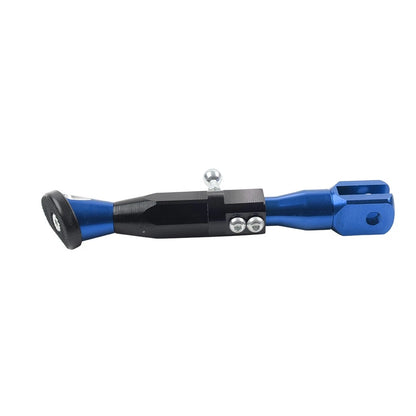 Adjustable Kickstand Foot for Motorcycle Universal Side Support - Blue