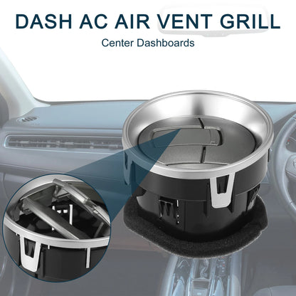 Air Vent Panel for Ford F150 2009-2014 Air Conditioning Grille Silver Tone