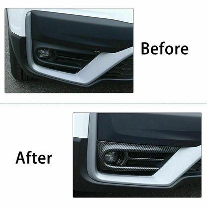 Black Front Fog Light Lamp Frame Cover Trim for Honda CR-V (2020-2022)
