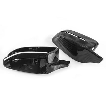 2 x Carbon Fiber Horn Mirror Cap Covers for BMW G15 G20 G22 (2018-2022)