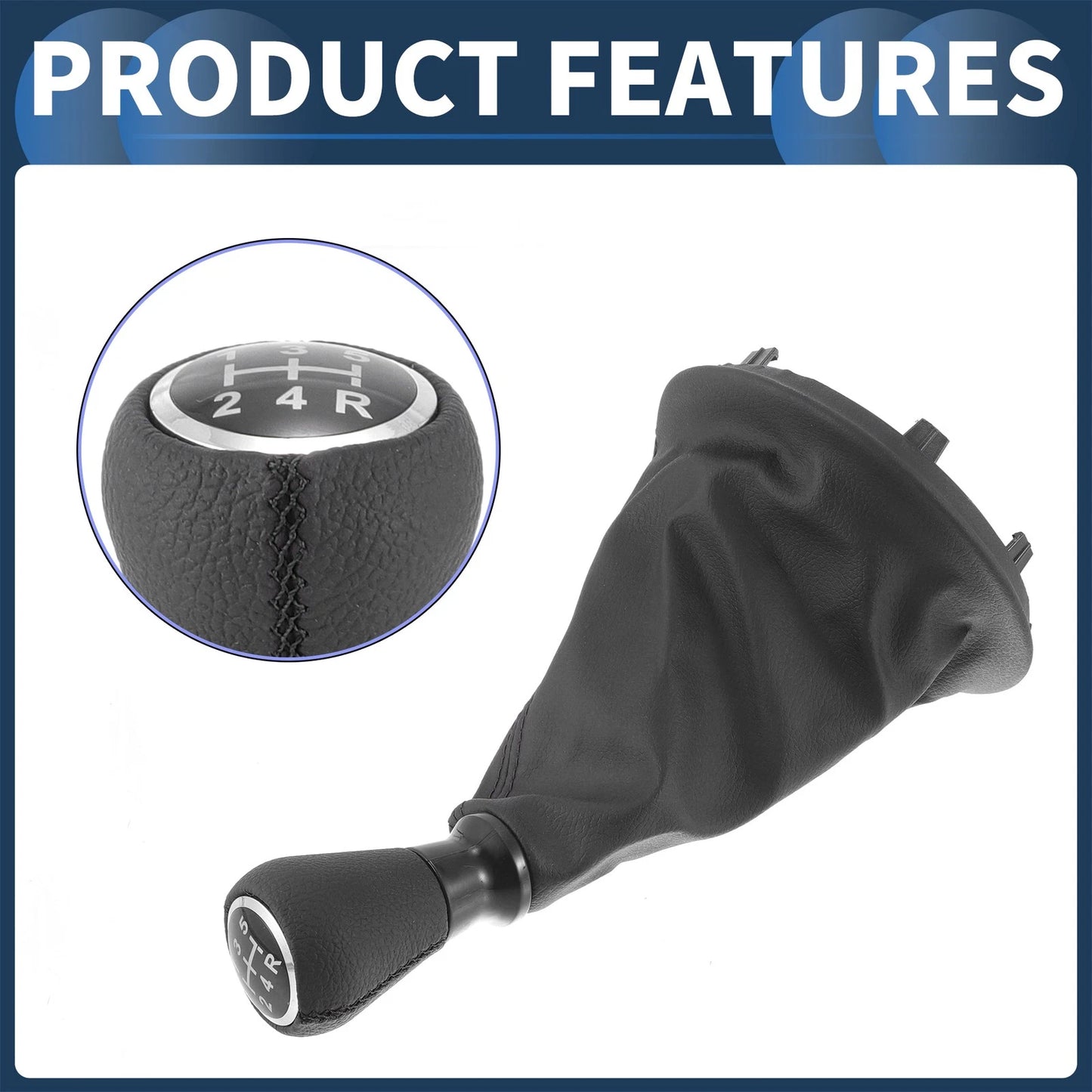5 Speed Gear Shifter Knob & Cover for Peugeot Partner (2008-2022)