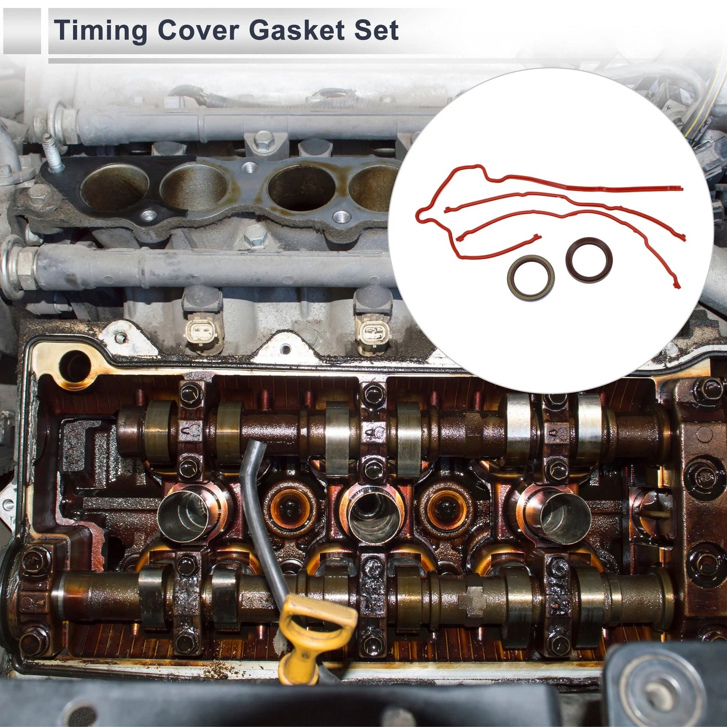 Timing Cover Gasket Set for Ford 4.6L V8 Engine (2000-2010)