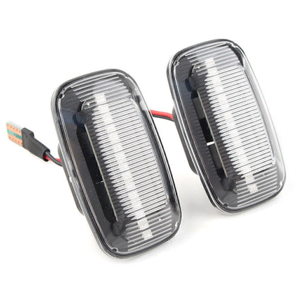 2 x Dynamic Amber LED Sequential Side Marker Lights for Toyota Land Cruiser
