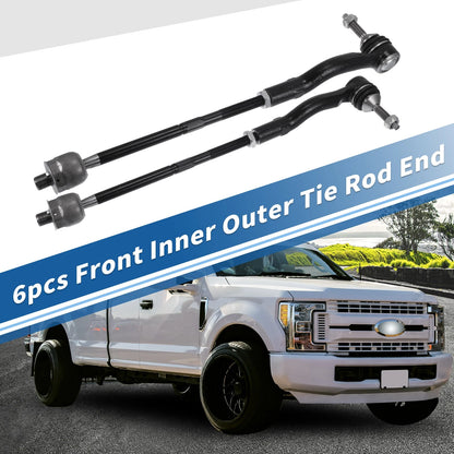 2 x Front Outer Tie Rod End Links Kit for Ford Crown Victoria (2003-2011)