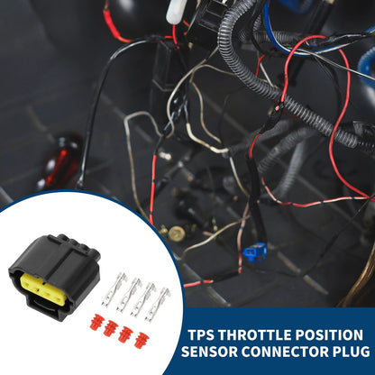 4 Pin TPS Throttle Position Sensor Connector Plug for Toyota Crown Camry