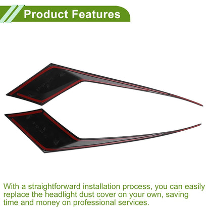 Headlight Eyebrow Cover for Honda Accord 11th (2023-2025) Black