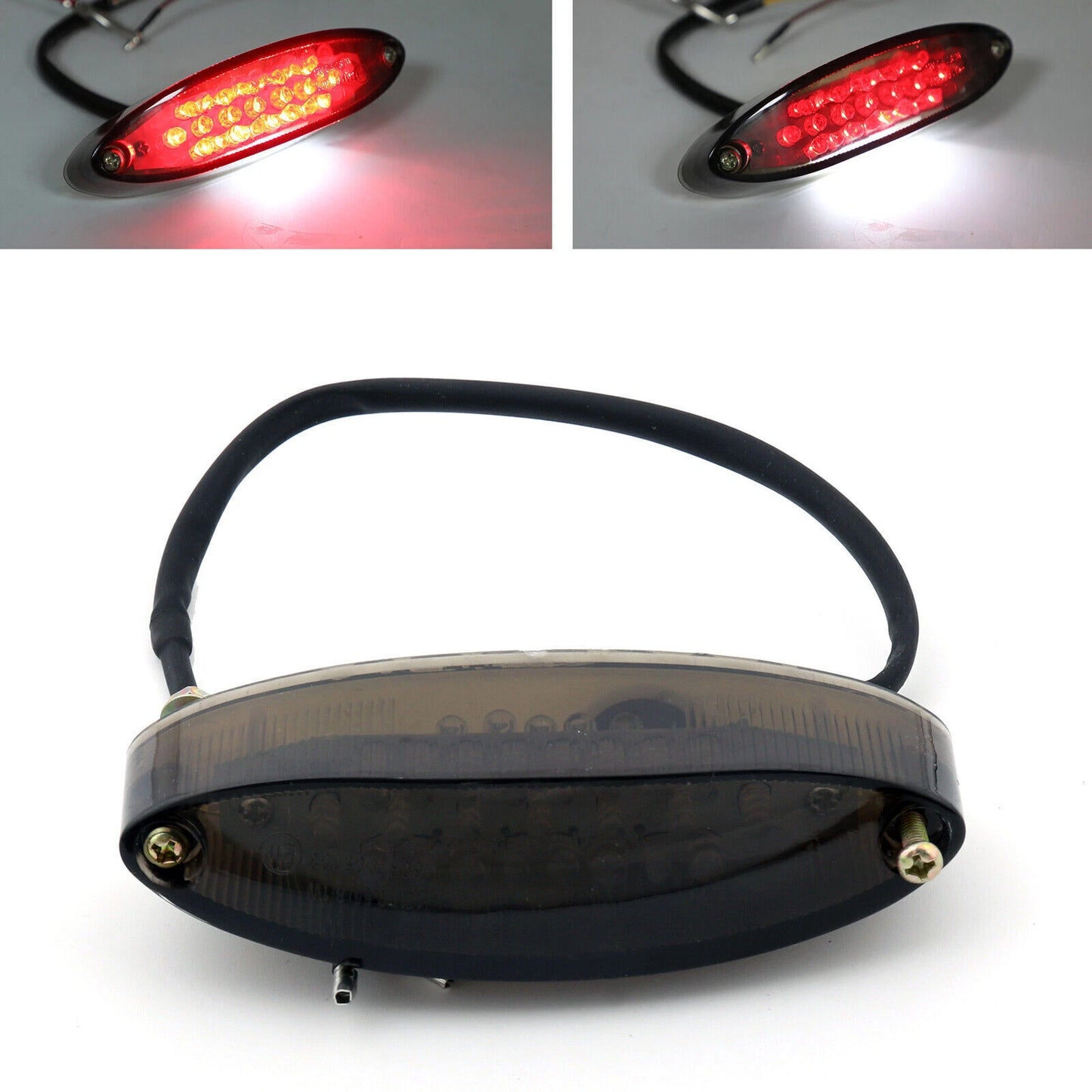 Smoke Lens Tail Light for Motorcycle Universal