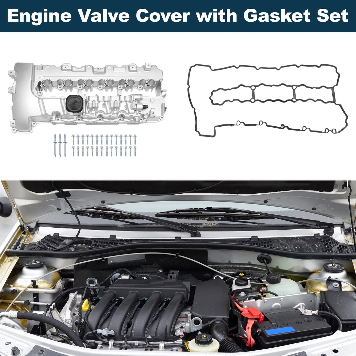 Engine Valve Cover with Gasket for BMW 135i (2008 - 2011)