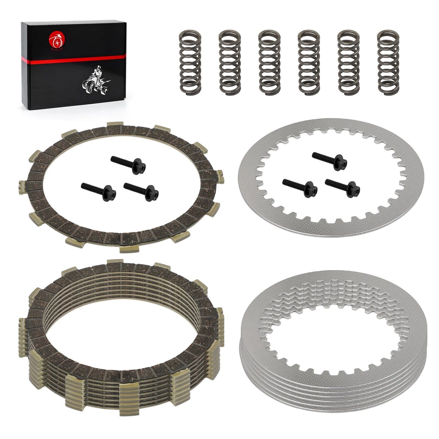 Clutch Friction Steel Plates & Springs Bolts for Yamaha YZ250 (2002–2024)