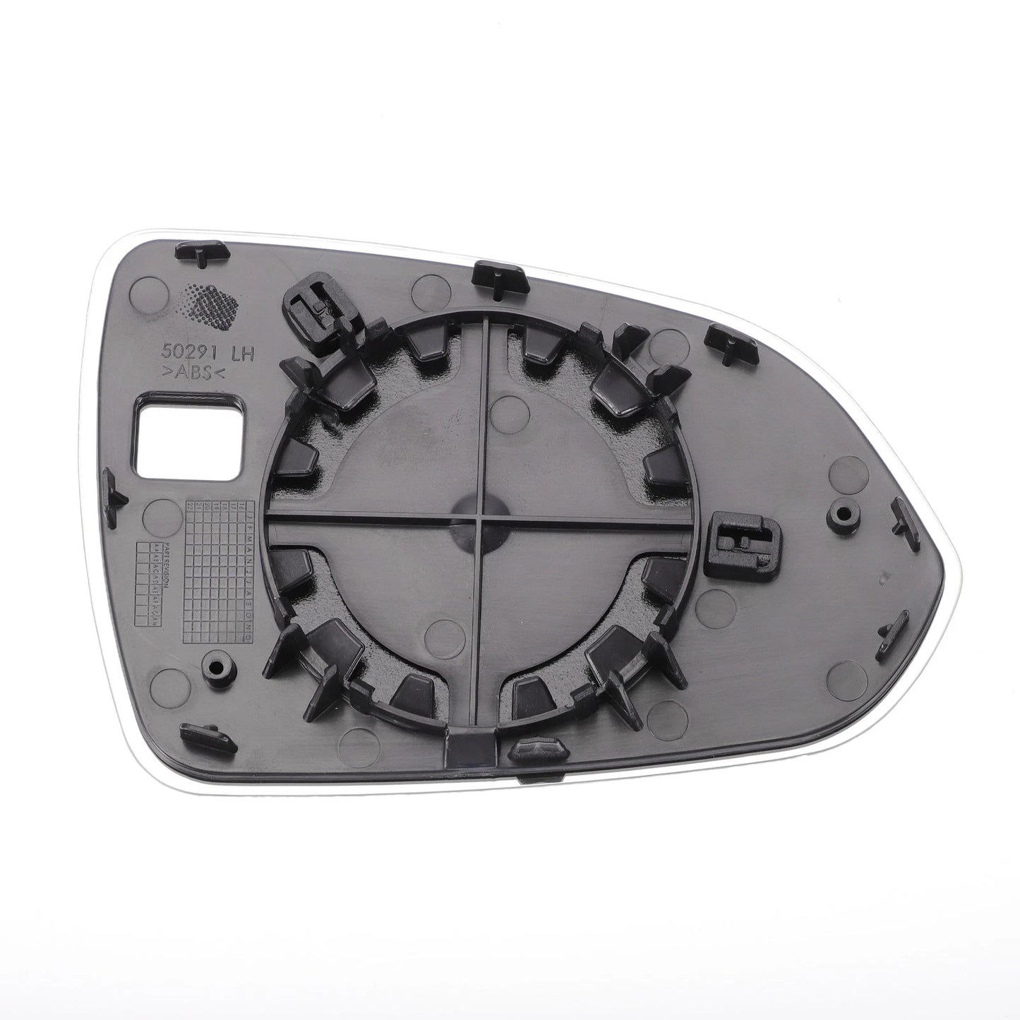 Left Side White Mirror Glass for Hyundai Accent (2018-2020)