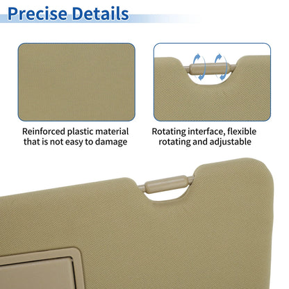 Left Side Sun Visor for Honda CR-V 2017-2022 Beige Replacement
