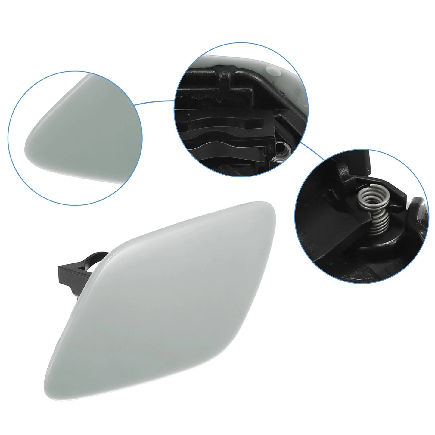 Auto Left Side Front Bumper Headlight Washer Nozzle Cover for BMW (2012-2019)