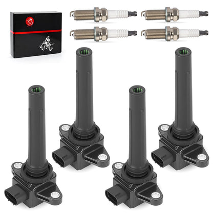 4Pcs Ignition Coils w/ Spark Plug for Yamaha TX1800 AR190 SX190 (2019–2023)