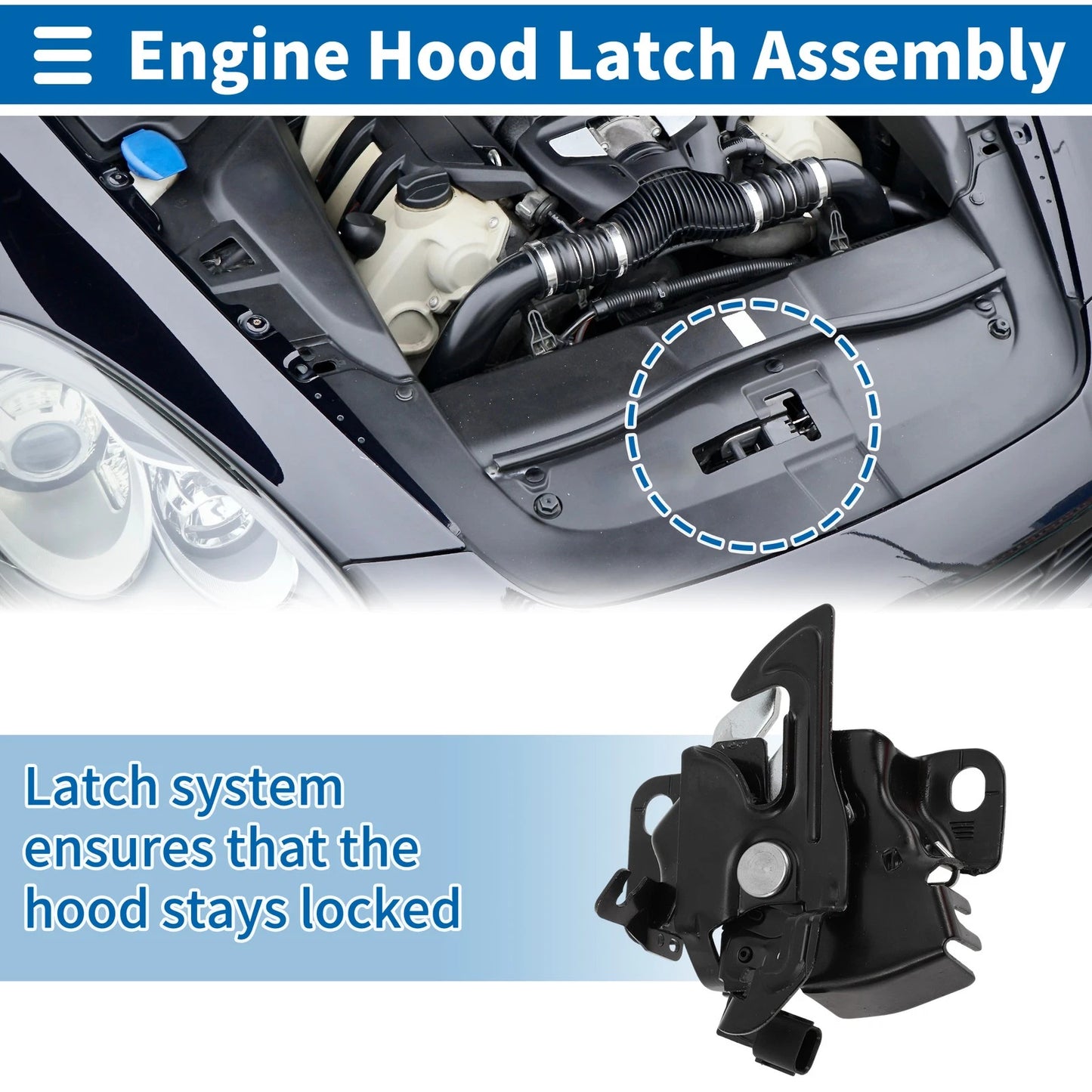 Hood Latch Assembly for Honda Accord (2018-2022)