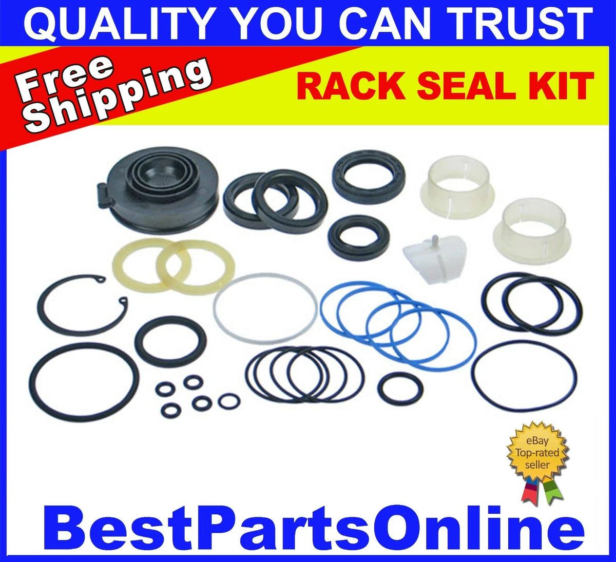 Power Steering Rack and Pinion Seal Kit for Volkswagen Eurovan (2000–2009)
