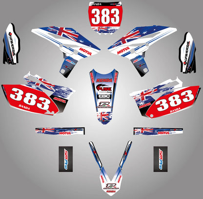 Custom Graphic Kit for Yamaha YZ 250F (2010-2013) - Aussie Pride Stickers