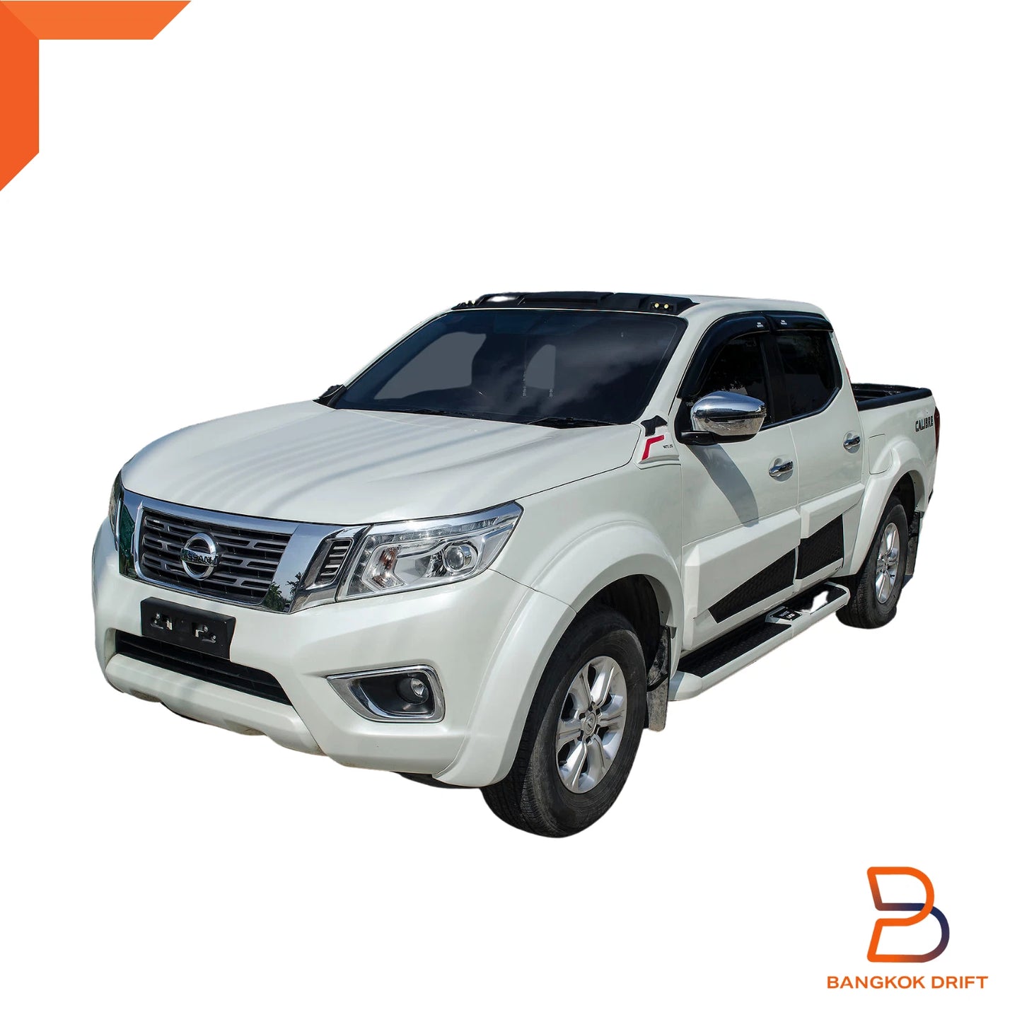 Wheel Arch Flares QX1 Pearl White for Nissan Navara D23 Ute ST ST-X (15-19)