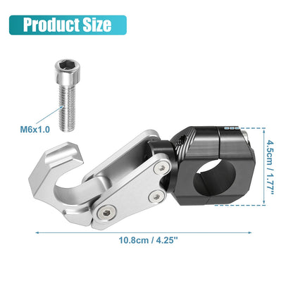 Motorcycle Handlebar Hook Set for Honda ADV150 (2021-2023) Silver Tone