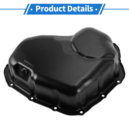 Engine Oil Pan for Toyota Highlander 2018-2021 Steel Black