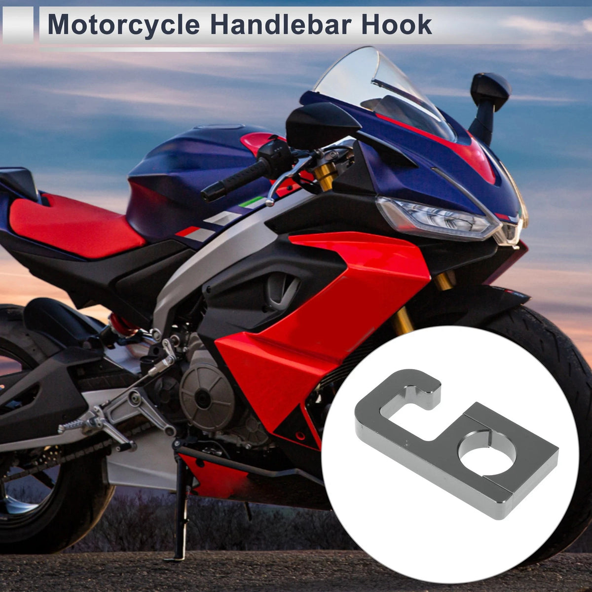 Square Aluminum Alloy Motorcycle Hook / 1 Set / Aluminum Hook for Motorcycle