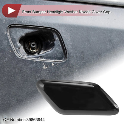 Front Right Bumper Trim Nozzle Cover for Volvo C30 (2010-2013) Black