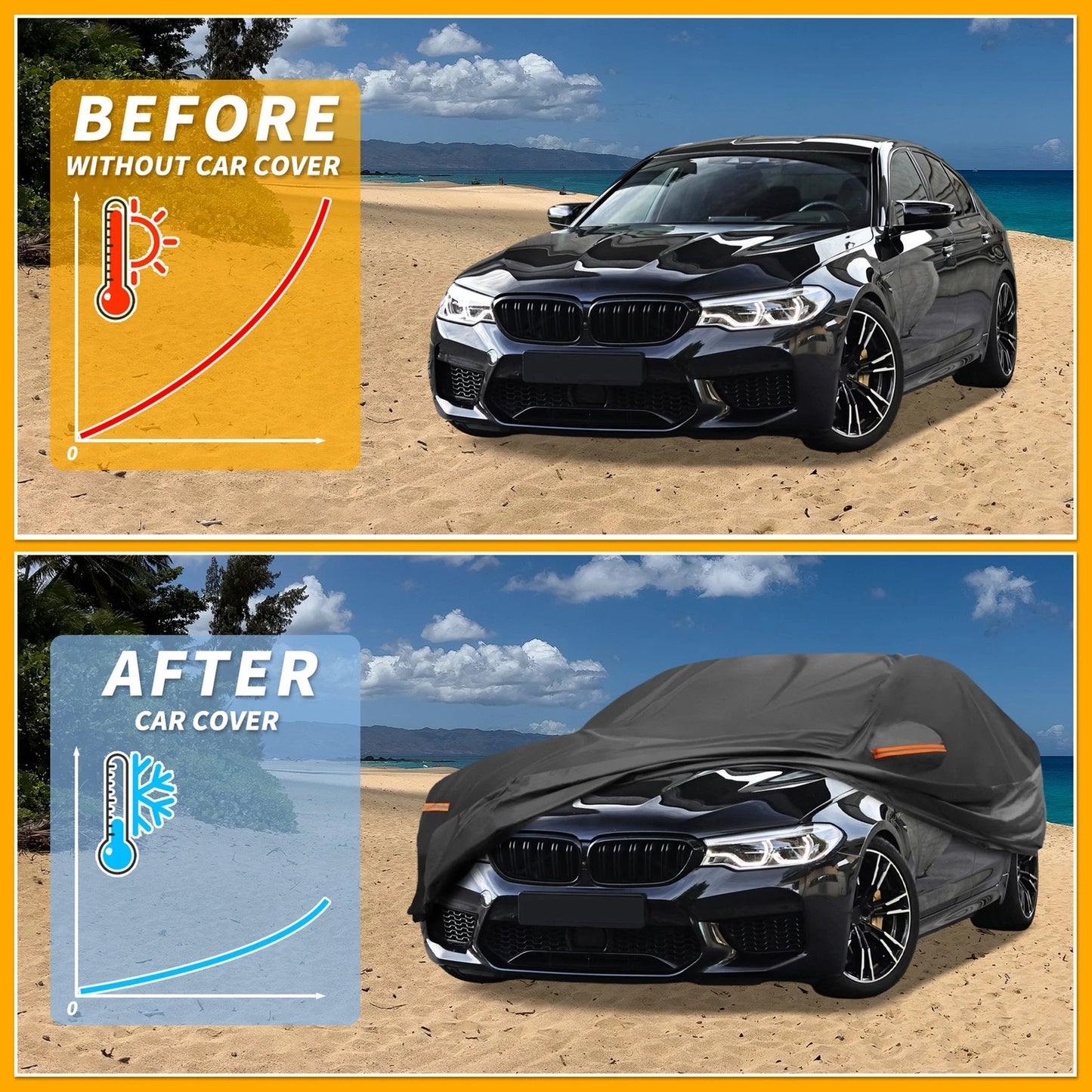 Waterproof All Weather Car Cover for BMW 2 Series Sedan (2014-2021)