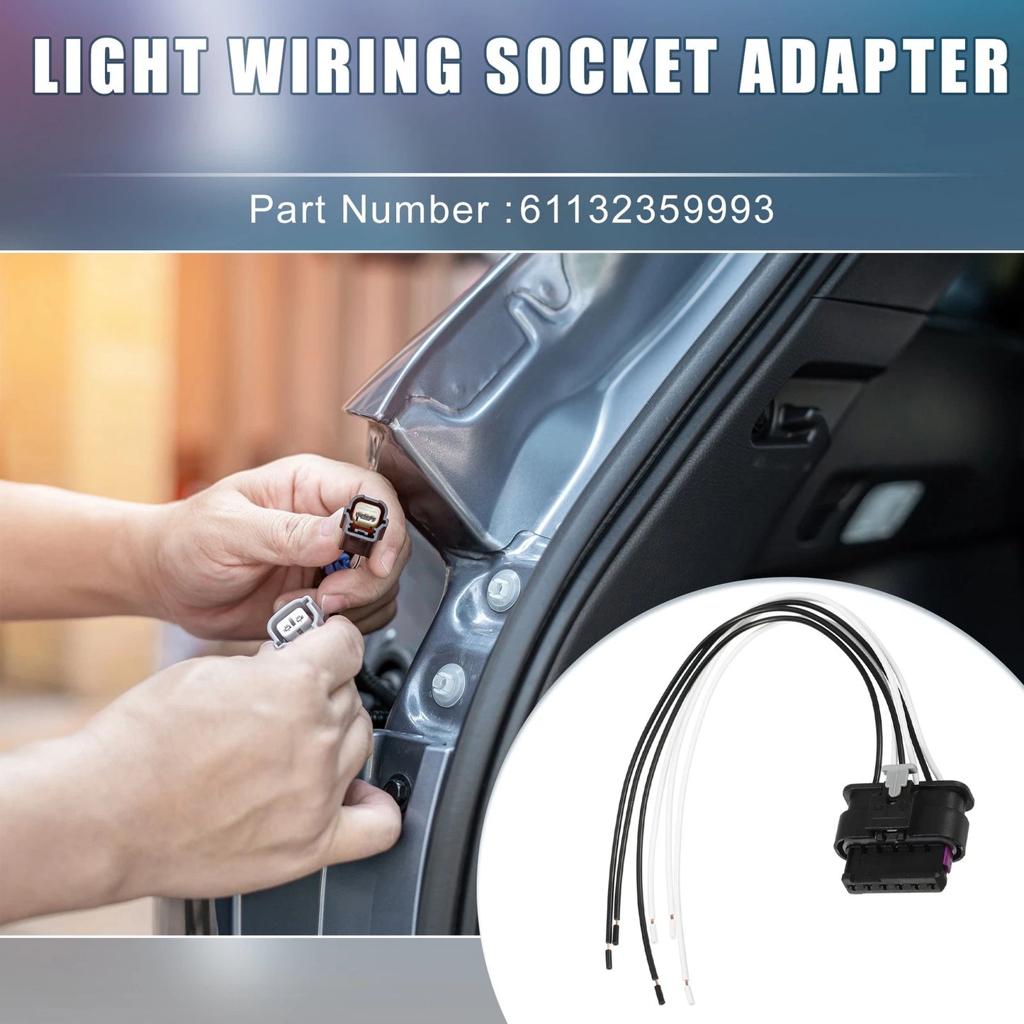 Taillight License Lamp Wiring Socket for BMW F20 (2012-2019)