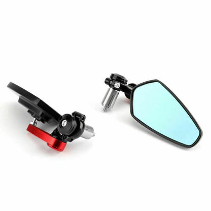 7/8" Red Aluminum Handlebar End Mirrors for F2 Motorcycle