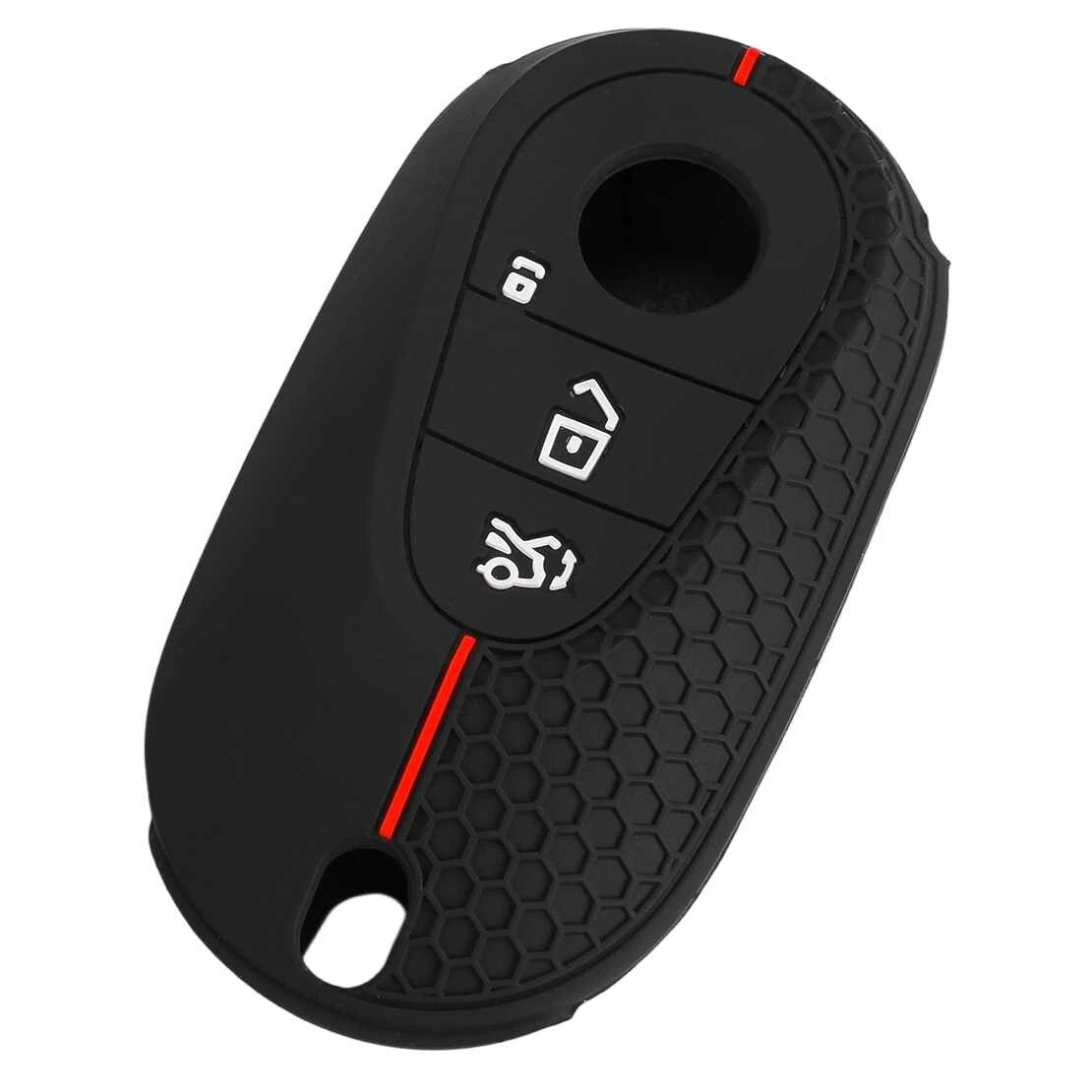 Silicone Key Fob Case Cover for Mercedes-Benz C E S Class GLC CLE EQS (N/A)