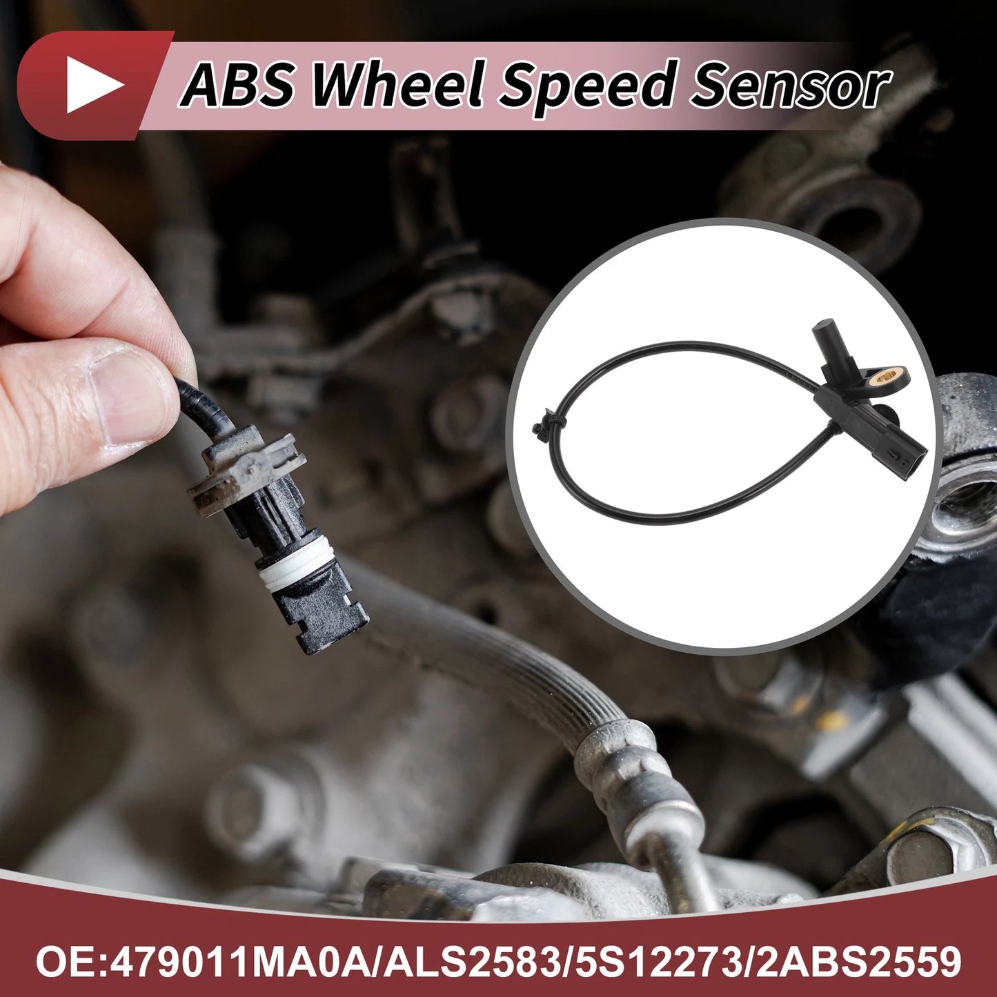 ABS Wheel Speed Sensor for Infiniti EX35 V6 3.5L Sport