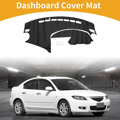 Dashboard Cover Black for Mazda 3 (2010-2013) 1 Pcs Anti-Slip
