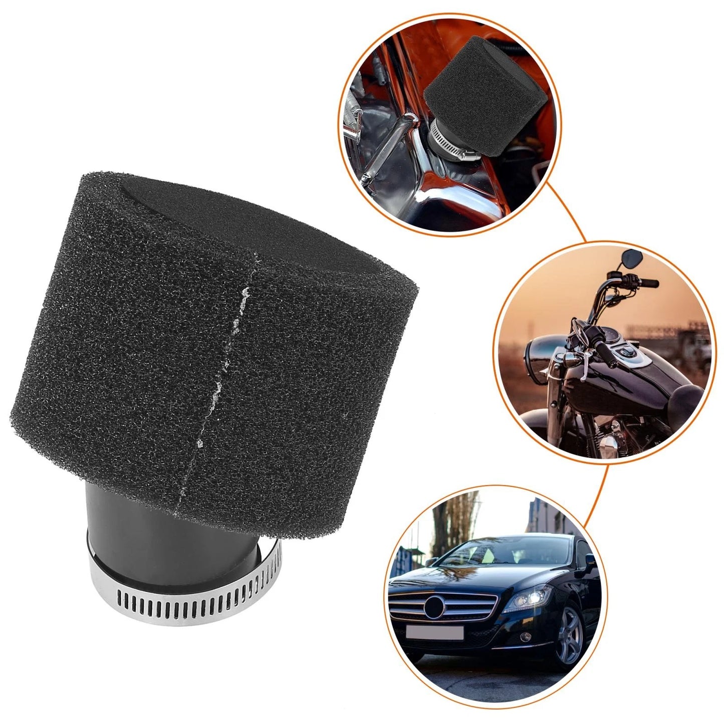 40mm Bent Air Filter Cleaner for 150cc ATV Motorcycle