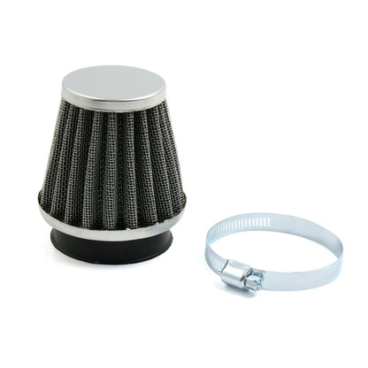50mm Inlet Dia Air Intake Filter Cleaner with Clamp for Car/Motorcycle