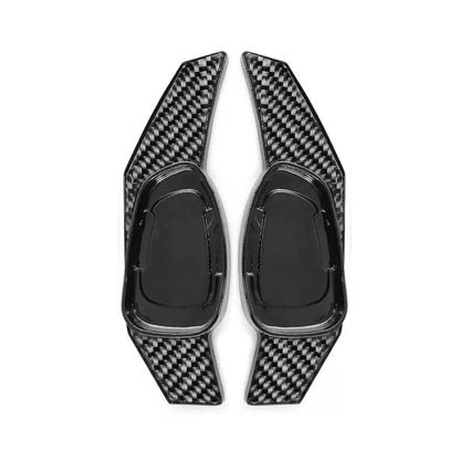 Black Steering Wheel Shift Paddle Extensions for Audi S3 S5 S6 RS3 RS4 RS6 RS7