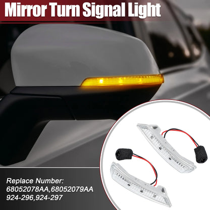 1 pair LED Left Right Mirror Turn Signal Light for Chrysler