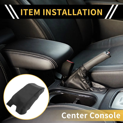 Microfiber Leather Center Console Armrest Cover for Ford F-150 (2015-2023)