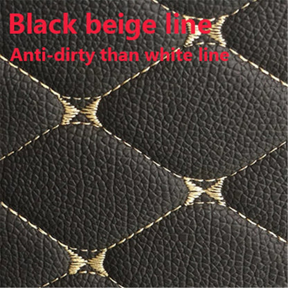 4 x Universal Black PU Leather Car Floor Mats Waterproof for All Models