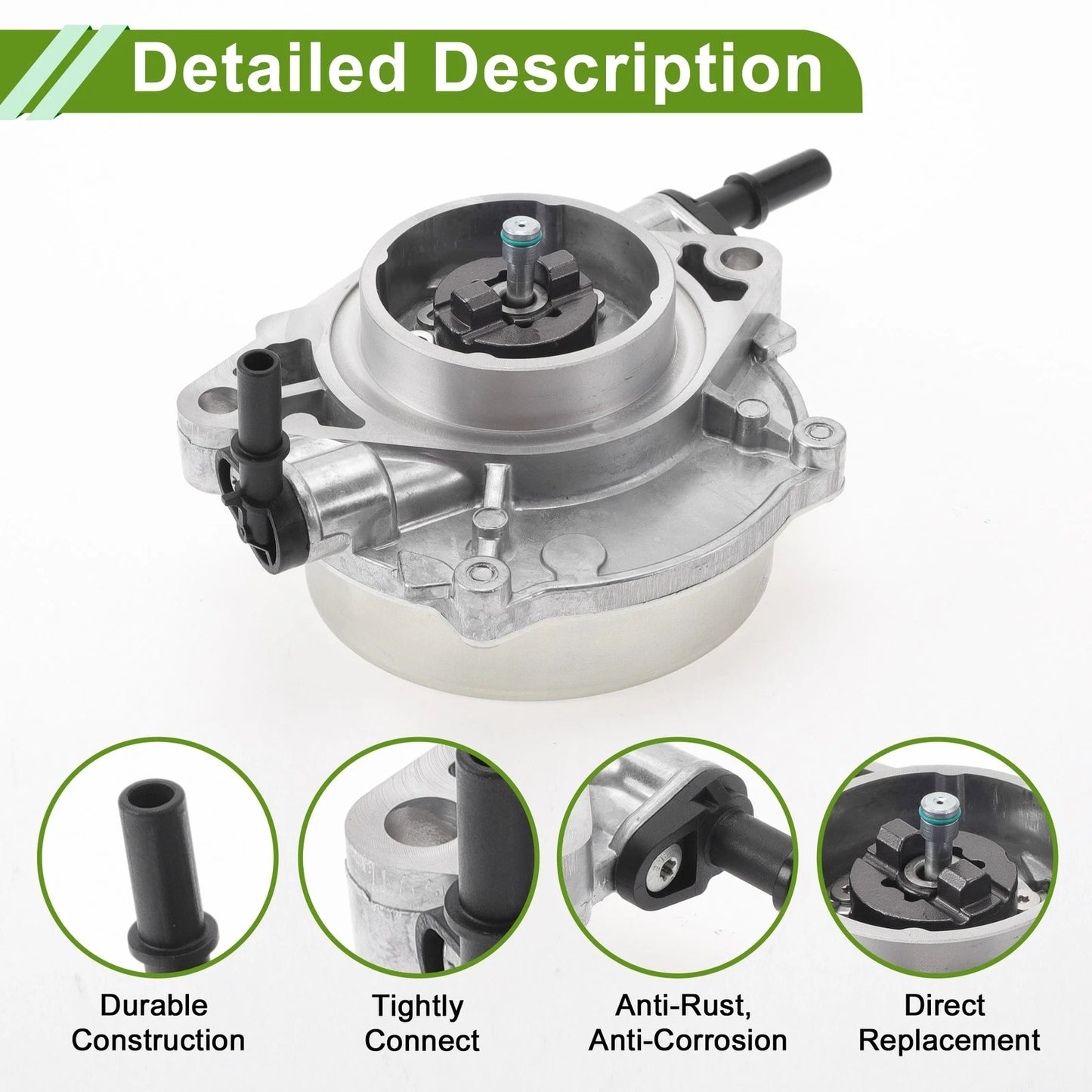 Brake Vacuum Pump for Ford Transit 2.2 RWD (2011-2018) 1 Pc