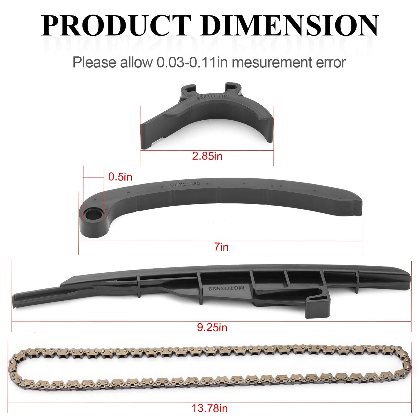Front Rear Cam Timing Chain Guide for Can-Am Maverick Trail 800/800R